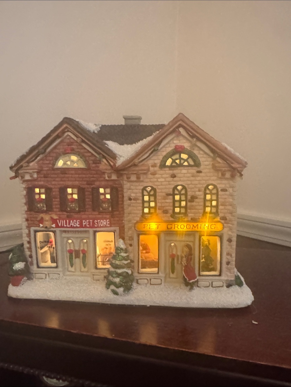 St. Nicholas Square Village Pet Shop Holiday Decoration